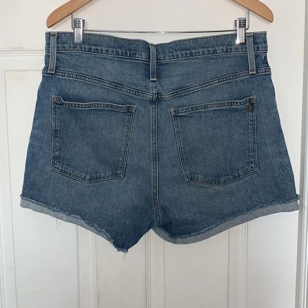 Madewell High Rise Blue Denim Shorts Size 31 - Picture 2 of 5